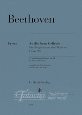 To the Distant Beloved op. 98 for Voice and Piano - Low Voice